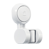 太力(TAILI) 万向花洒支架挂墙座免打孔吸盘浴室固定器[升级款]黑科技支架(角度随意调)*1 白色