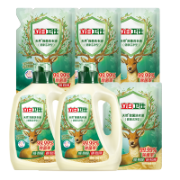 立白 卫仕天然除菌 洗衣液组合(1kg*2瓶+500g*4袋)