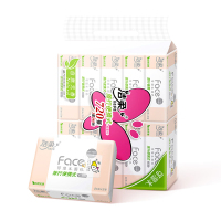 洁柔(C&S) Face外出便携迷你抽纸 24抽10包*2提