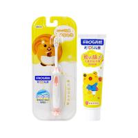 青蛙(FROG) 儿童套装系C 6岁以上儿童系列超细软毛儿童牙刷*1支(颜色随机)+60g草莓味儿童2-12岁防蛀牙膏