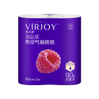 唯洁雅 厨房纸卷纸TAD热空气加厚88节*2卷*1提