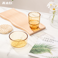 高太白 映雪餐具4件套396ml雪花杯*2+5寸映雪小碗*2