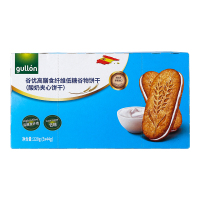 谷优 高膳食纤维谷物饼干(酸奶夹心饼干)220g*3盒