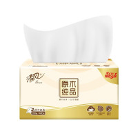 清风原木纯品抽纸 卫生纸巾面巾纸餐巾纸 3层110抽*6包*1提