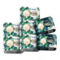 ABC丝享棉日夜用卫生巾组合装 蚕丝蛋白系列极薄7包35片(240mm*5包+夜用290mm*2包)