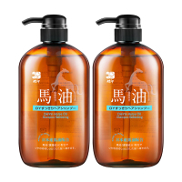 蝶印 日本进口马油蓬松清爽洗发水600ml(控油)*2瓶
