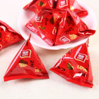 雅客(yake)三角包喜庆软糖500g(约30小包)结婚红色散装喜糖