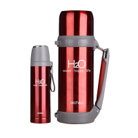 爱奇屋(aichiw) 印象生活大容量保温壶保温杯套装AI-065 1000ml+500ml红色