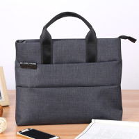 小窝厘 公文包手提A4文件袋资料袋906黑色