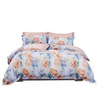 富安娜(FUANNA)纯棉四件套-霖茵花语 203*229cm