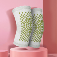 凯速(Kansoon)艾草自发热点阵护膝KP03*2灰色-两双装(4只)