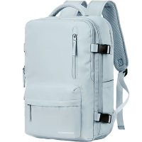 维多利亚旅行者(VICTORIATOURIST) 出差电脑包双肩包USB充电背包7051浅蓝色