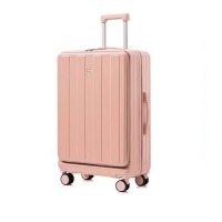 维多利亚旅行者(VICTORIATOURIST) USB充电行拉杆行李箱QK993粉色24寸
