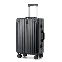 维多利亚旅行者(VICTORIATOURIST) 高档铝框万向轮密码行李箱ZY801黑色20寸