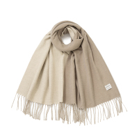 VVC 御风保暖围巾VTW3S230燕麦色+奶油米