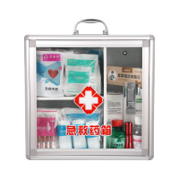 爱备护 ABH-G001B 壁挂急救箱药箱套装 校园医院诊所手提铝合金医药箱 化学生物机械实验室 急救药箱