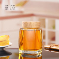 小窝厘 玻璃蜂蜜瓶180ml+木纹盖 装蜂蜜250克 (起订量:40个)