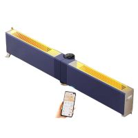 美的(Midea)1.27米可折叠石墨烯取暖器/电暖器/WIFI智能/移动地暖/踢脚线浴室除菌 HDW22EVA*