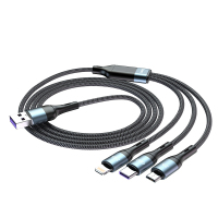 HOCO. CX6 66W一拖三快充数据线 黑色