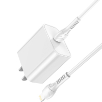 HOCO. CC7MaxPD20W快速充电器 套装(Type-C to iP)白色