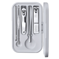 777(THREE SEVEN) 指甲刀修护套装 TSG-15675件套 平口指甲刀、斜口指甲刀、挖耳勺、指甲锉、修容夹