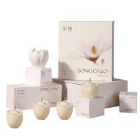 宋朝 雅集香薰香氛蜡烛礼盒 22g香薰蜡烛*7 白玉兰融蜡器皿*1