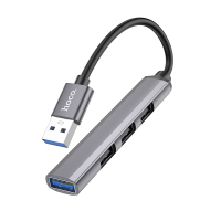 HOCO. HB26易慧4合1转换器 (USB转USB3.0+USB2.0*3) 锖色