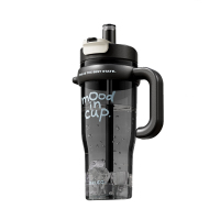 物生物(RELEA)大力水守太空杯1250ML-酷炫黑武士