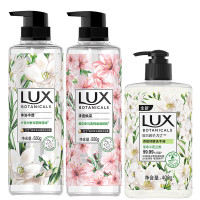 力士(LUX) 植萃精油香氛沐浴露小苍兰550g+樱花550g+小苍兰洗手液400g