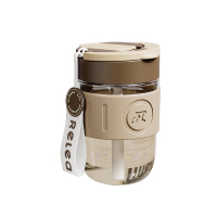 物生物(RELEA) 星语咖啡便携玻璃杯 360ML-醇厚咖