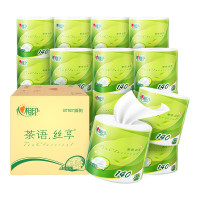 心相印(Mind Act Upon Mind) 茶语经典140克27卷装四层茶叶压花卷筒卫生纸 BT927(箱装)