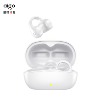 爱国者(AIGO) TWS蓝牙耳机耳夹式TX02 白色