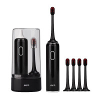 拜尔(BAiR) 电动牙刷 小白001星空黑-1主机+4刷头+1个舌苔清洁刷+三合一充电便携盒
