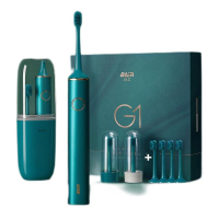 拜尔(BAiR) 电动牙刷G1天青色-豪华版-USB充电线1个+主机1个+刷头6个+便携盒 1个