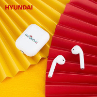 HYUNDAI TWS蓝牙耳机真无线双耳运动耳机 i12 磨砂白