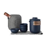 FORUOR 陶趣旅行茶具 (墨蓝)FU-HJK909