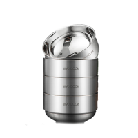 美厨(MAXCOOK) 惠美 系列304不锈钢双层隔热碗11.5CM(4只装)