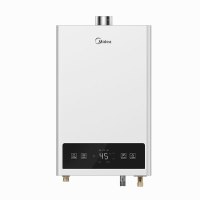 美的(Midea)16L 燃气热水器 稳流恒温强排式天然气 低水压可启动高清大屏 JSQ30-16HPC[标准安装]*