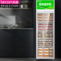 乐创(lecon)400升 食品留样柜水果保鲜饮料冷藏展示柜小型冰箱带锁 LC-J-HC400L