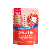 好麦多 奇亚籽水果谷物燕麦片酸奶草莓益生元408g
