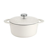 宝玑 传世 系列珐琅铸铁锅月光白24cm BGB2401