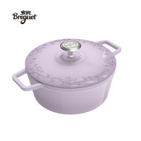 宝玑 Breguet琅 彩系列珐琅铸铁锅丁香紫24cm BGA2404
