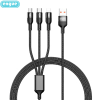 恩谷(ENGUE) 编织 一拖三数据线快充版EG-918黑色