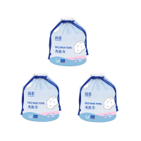 简柔(JIANROU) 卷装纯棉珍珠纹洗脸巾70段*3卷