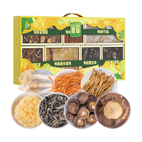 禾煜 山珍尊宴-有机干货礼盒525g 大礼包企业团购礼品