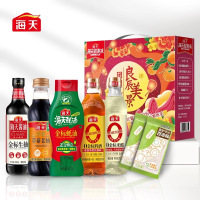 海天-良辰美景调味礼盒 2000ml+635g 年货团购送礼