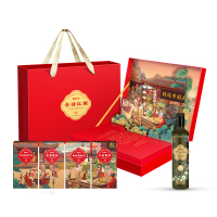 陇间柒月 食话 红楼(1320g+248ml) 粮油米面大礼包