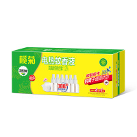 榄菊 33ml无香无味蚊香液6瓶+1直插器特惠装+榄菊195ml经典原香喷雾花露水