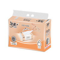 洁柔抽纸Face百花香味纸巾100抽M码大包6包提装 PR20924R-1T*