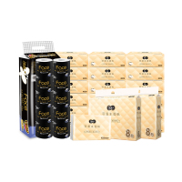 洁柔(C&S) 抽卷纸巾组合(16包*1提+10卷*1提)